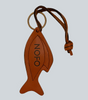 NoFo Style Leather Fish Keychain Charm
