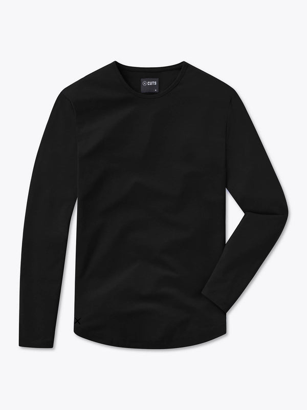CUTS AO Long Sleeve Curve-Hem Tee