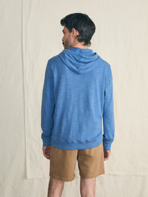 Faherty Surf Stripe Slub Hoodie