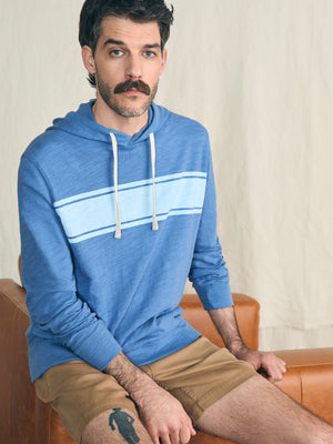 Faherty Surf Stripe Slub Hoodie