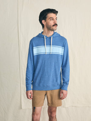 Faherty Surf Stripe Slub Hoodie