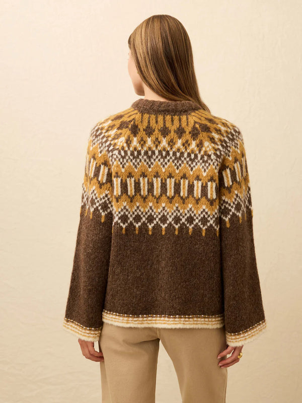 Faherty Summit Fairisle Crew Sweater