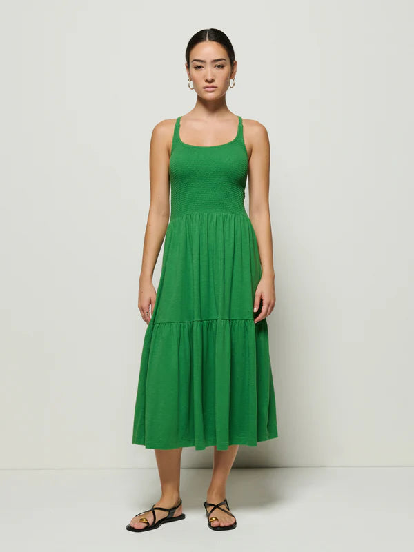 Nation LA Penelope Smocked Midi Dress