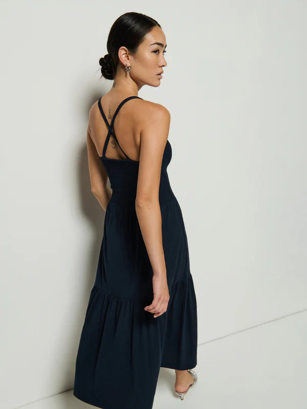 Nation LA Penelope Smocked Midi Dress