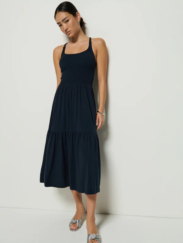 Nation LA Penelope Smocked Midi Dress