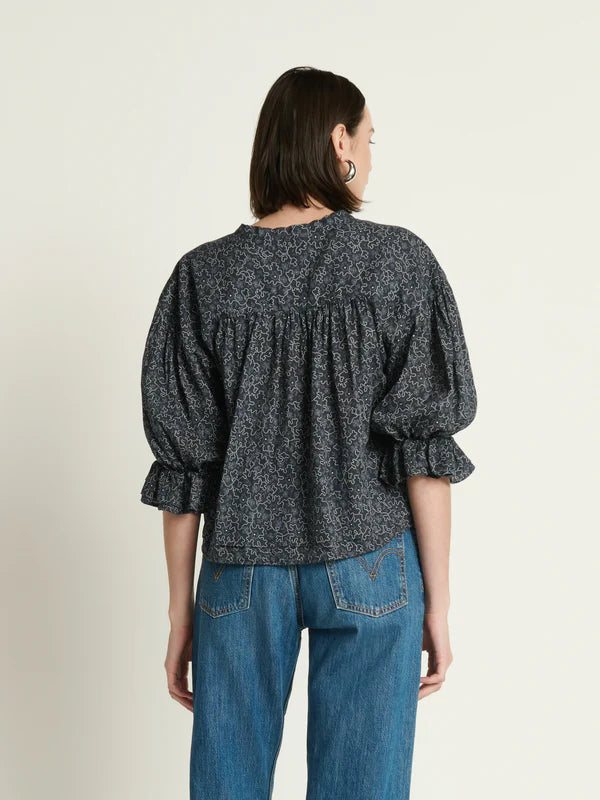 Nation LA Scarlet Pintuck Top