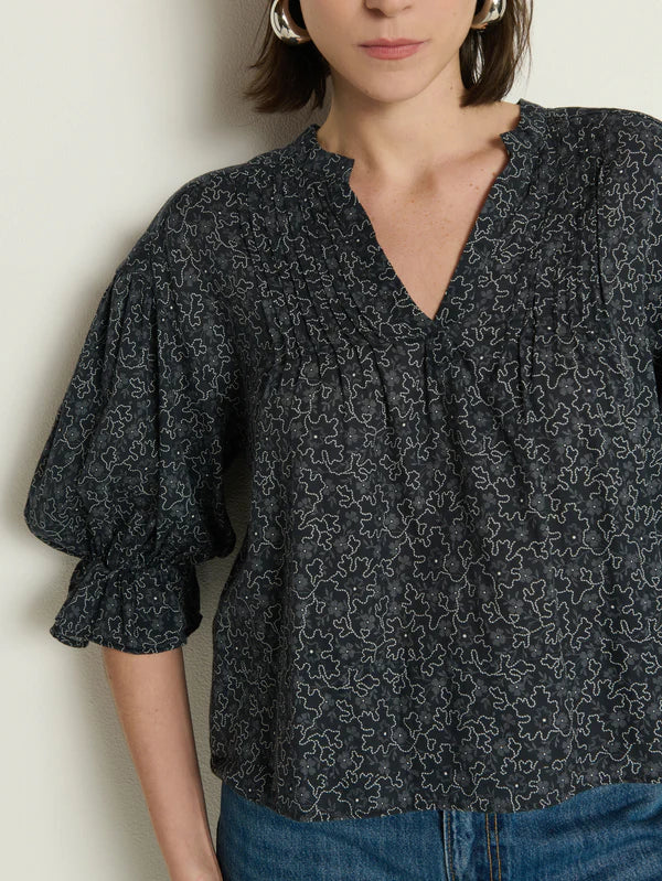 Nation LA Scarlet Pintuck Top