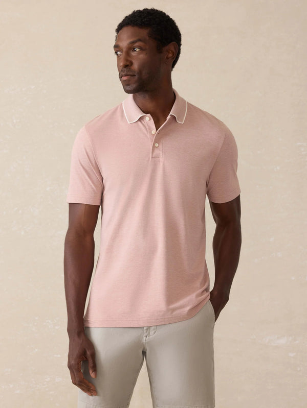 Faherty Short-Sleeve Movement Pique Polo