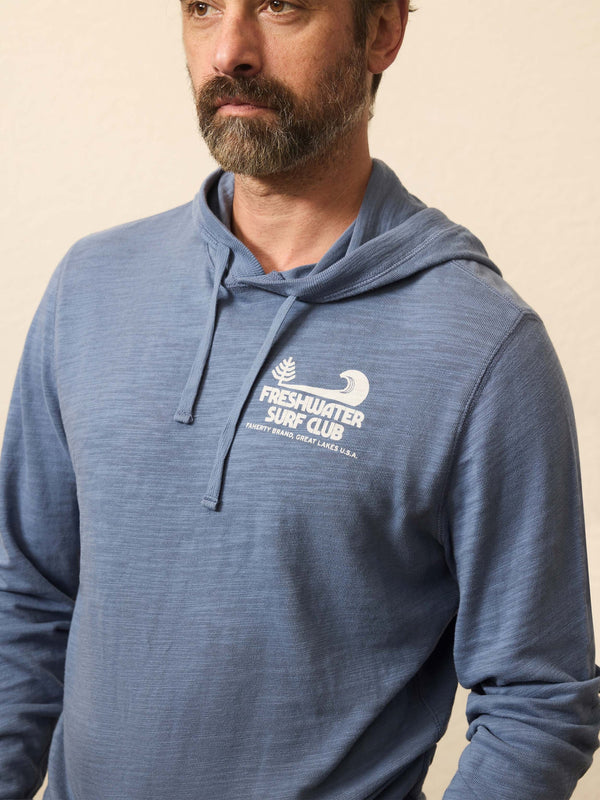 Faherty Sunwashed Slub Graphic Hoodie