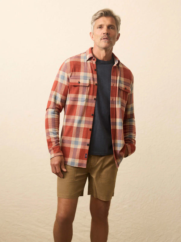 Faherty Legend Sweater Shirt (Double Pocket)