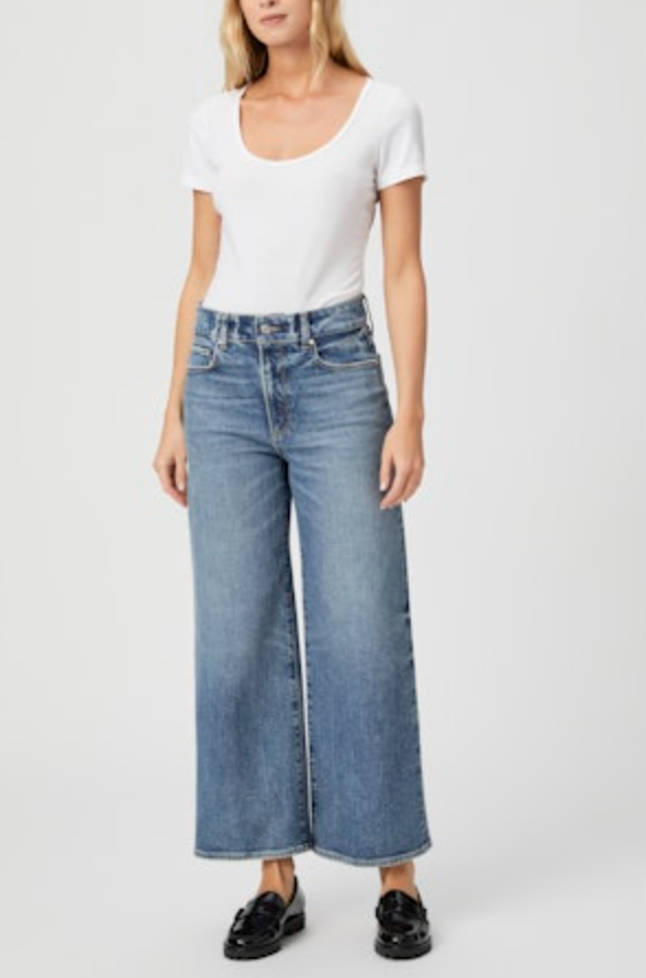 Paige Sasha Ankle Wide Leg Jean