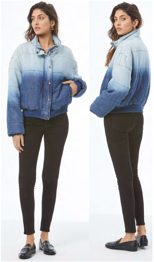 YFB Pippa Denim Puffer Jacket