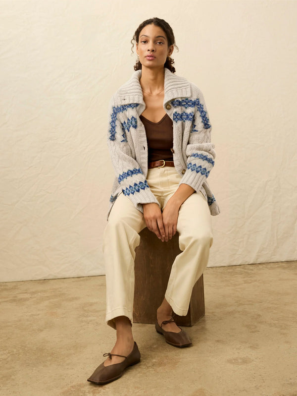 Faherty Highland Fairisle Cardigan