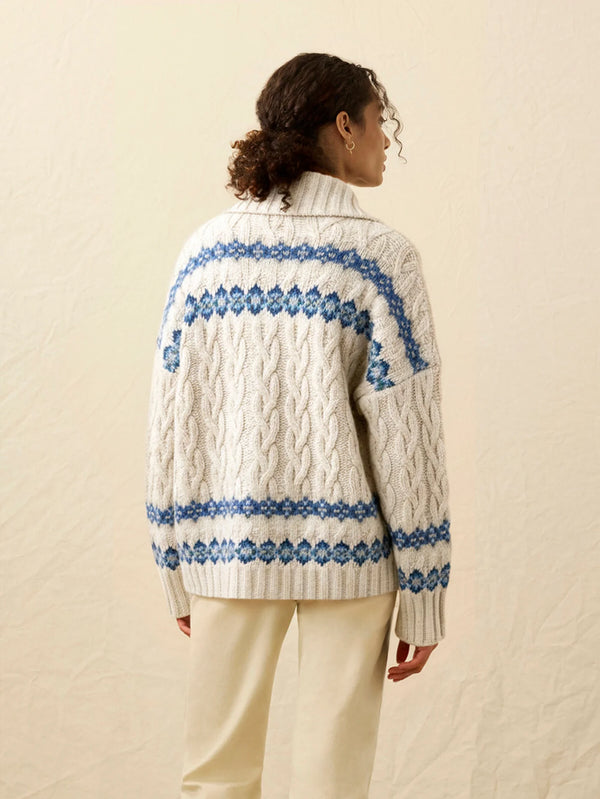 Faherty Highland Fairisle Cardigan