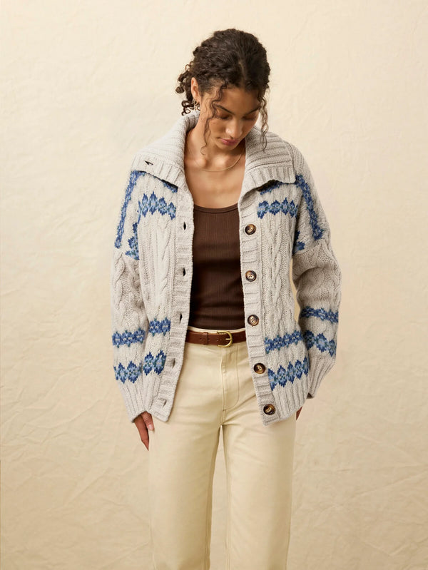 Faherty Highland Fairisle Cardigan