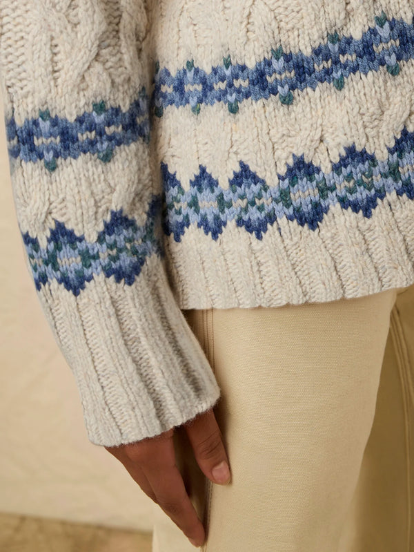 Faherty Highland Fairisle Cardigan
