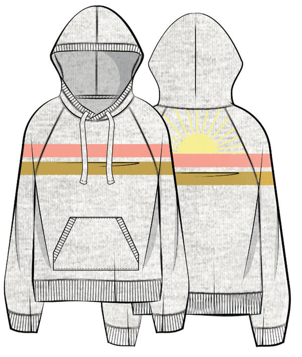 Faherty Women's Sunwashed Slub Hoodie