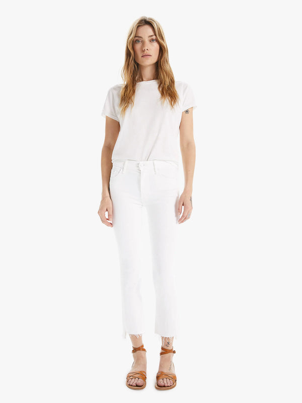 Mother Denim Insider Crop Step Fray