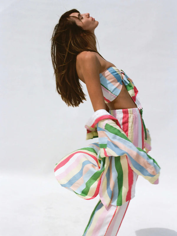 Faherty Laguna Linen Bandeau Top