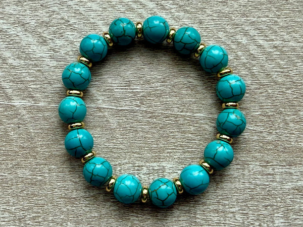 UnCage Beaded Bracelet - Turquoise