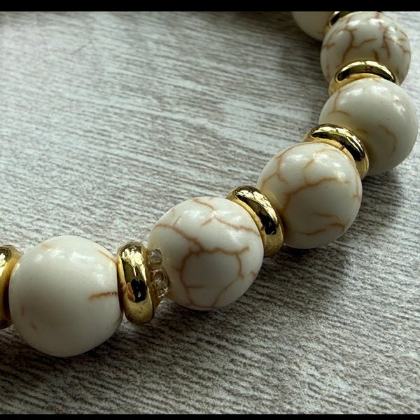 UnCage Beaded Bracelet - Marbled Stone