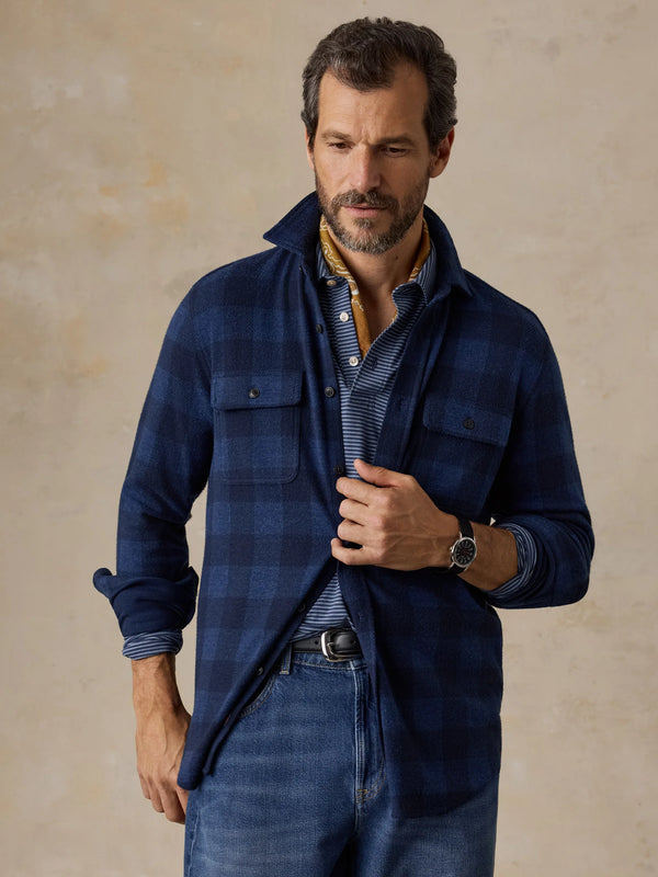 Faherty Legend Sweater Shirt (Double Pocket)