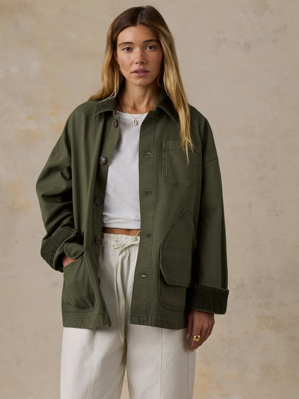 Faherty Sunwashed Canvas Barn Jacket