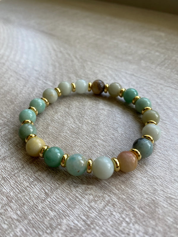 UnCage Beaded Bracelet - Amazonite