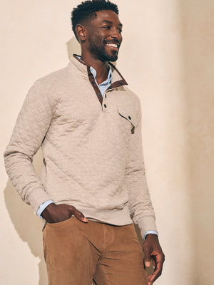 Faherty Epic Quilted Fleece Pullover
