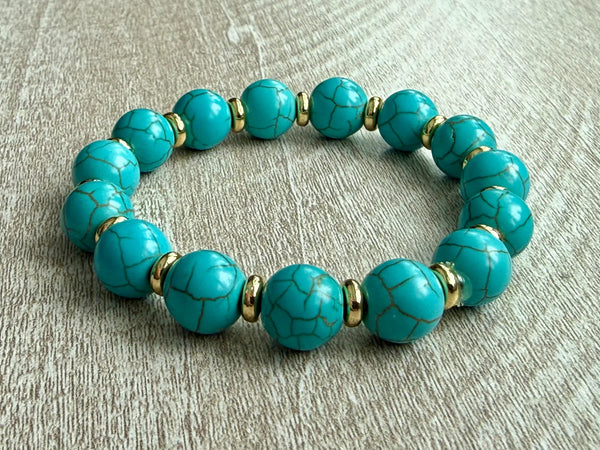 UnCage Beaded Bracelet - Turquoise