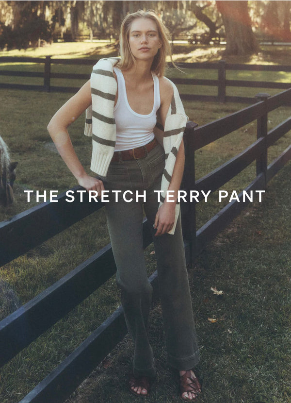 Faherty Stretch Terry Patch Pocket Ankle Pant