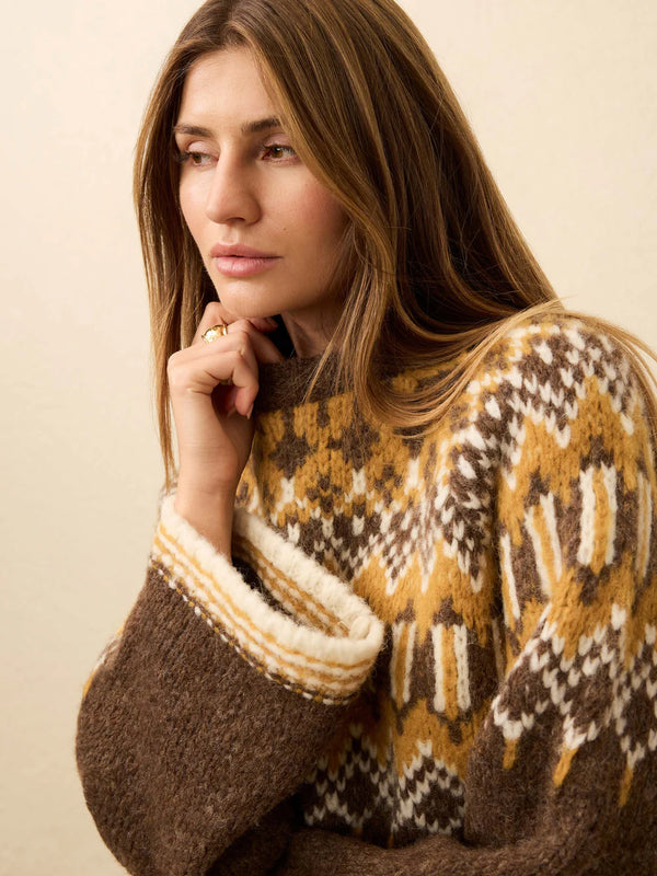 Faherty Summit Fairisle Crew Sweater