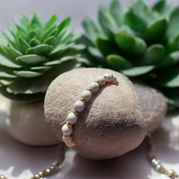 UnCage Beaded Bracelet - Marbled Stone