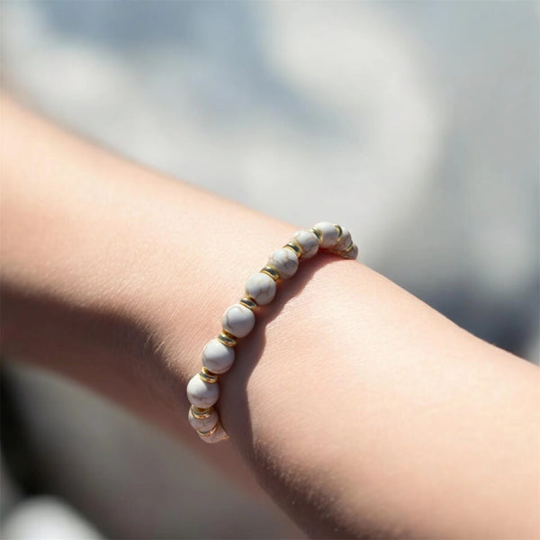UnCage Beaded Bracelet - Marbled Stone