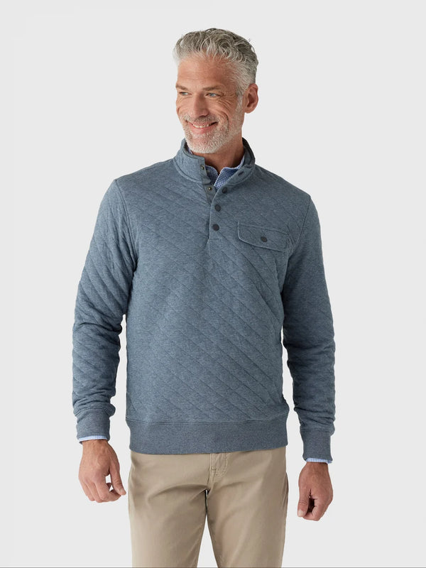 Faherty Epic Quilted Fleece Pullover
