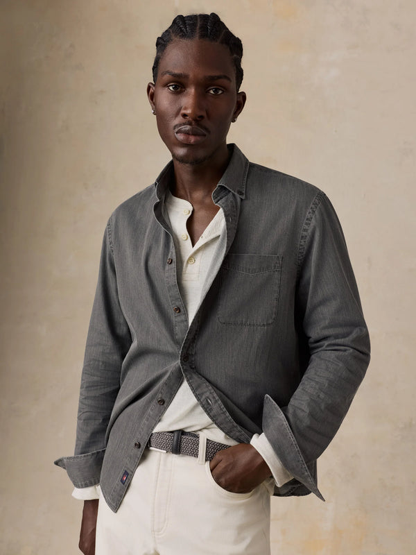 Faherty Patina Chambray Shirt