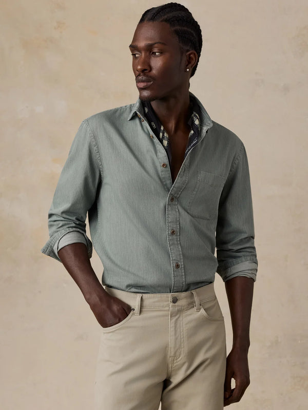 Faherty Patina Chambray Shirt