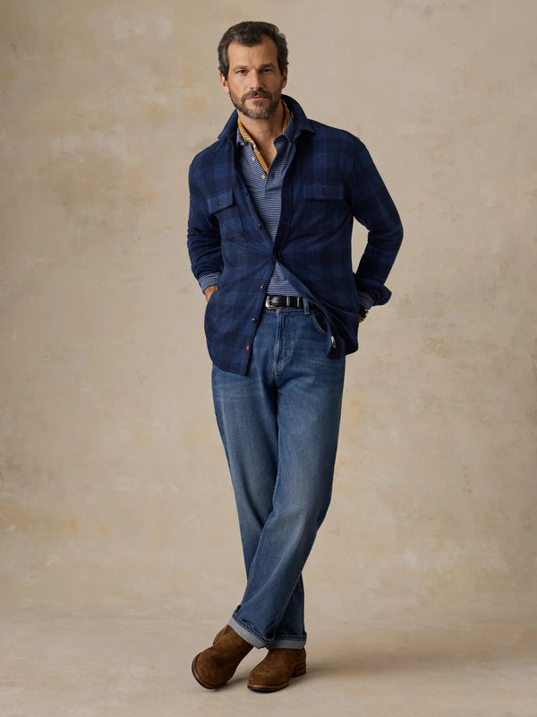 Faherty Legend Sweater Shirt (Double Pocket)