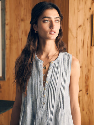 Faherty Isha Linen Dress