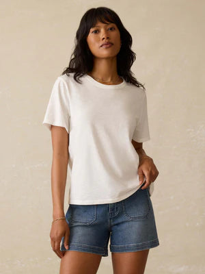 Faherty Sunwashed Regenerative Cotton Essential Tee