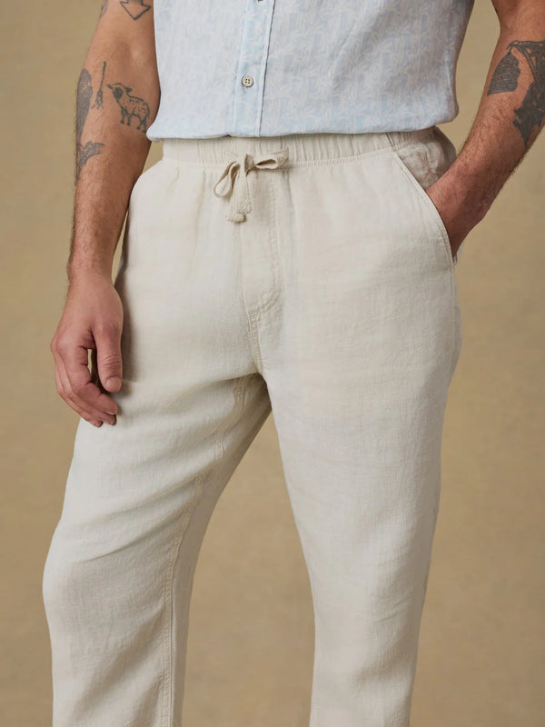 Faherty Linen Drawstring Pant