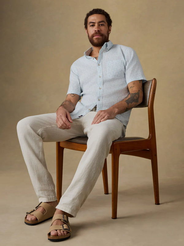 Faherty Linen Drawstring Pant