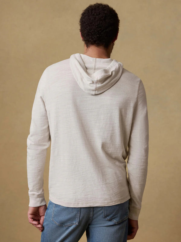 Faherty Sunwashed Slub Hoodie Surf Stripe