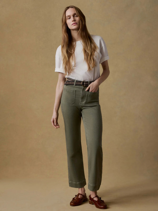 Faherty Stretch Terry Patch Pocket Ankle Pant