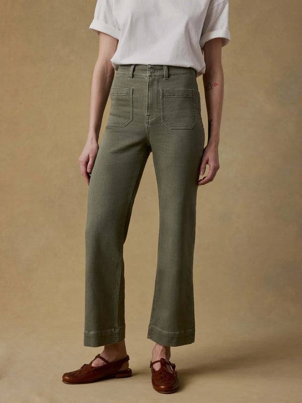 Faherty Stretch Terry Patch Pocket Ankle Pant