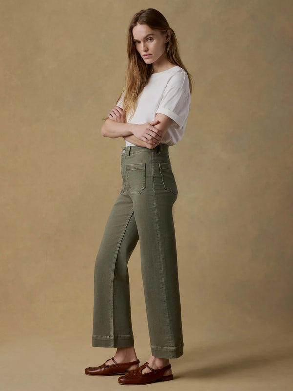 Faherty Stretch Terry Patch Pocket Ankle Pant