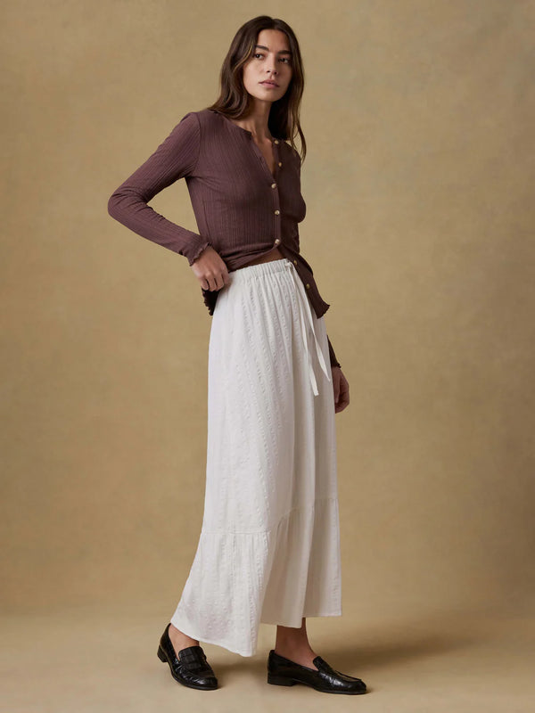 Faherty Dune Cotton Gauze Rees Skirt