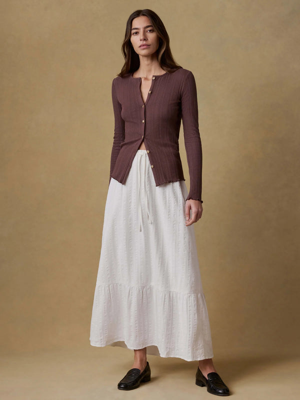 Faherty Dune Cotton Gauze Rees Skirt