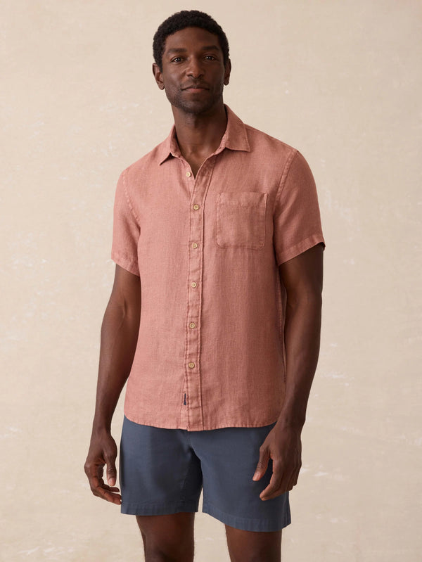 Faherty Short-Sleeve Palma Linen Shirt