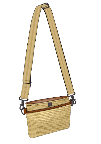 Think Royln Raffia Bum Bag